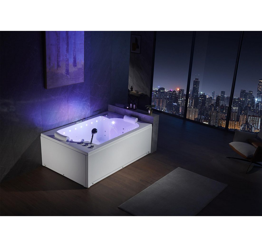 Xlmoebel Whirlpool Entspannende Badewanne mit Massage- und Sprudelfunktion für Wellness
