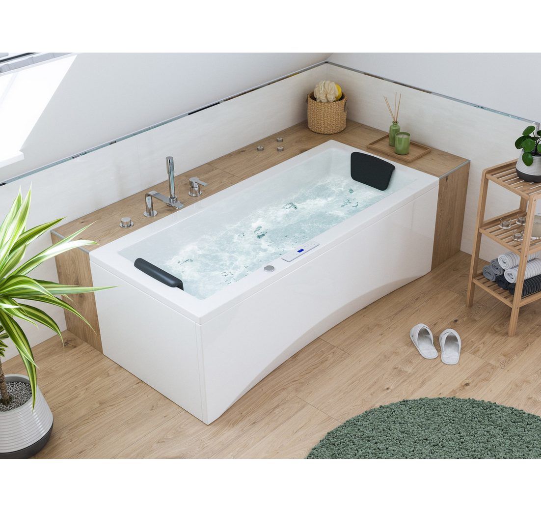 Magnolia Home Whirlpool Rechteck Whirlpool Unity 170x75 Made in Germany 22 Massagedüsen ohne A
