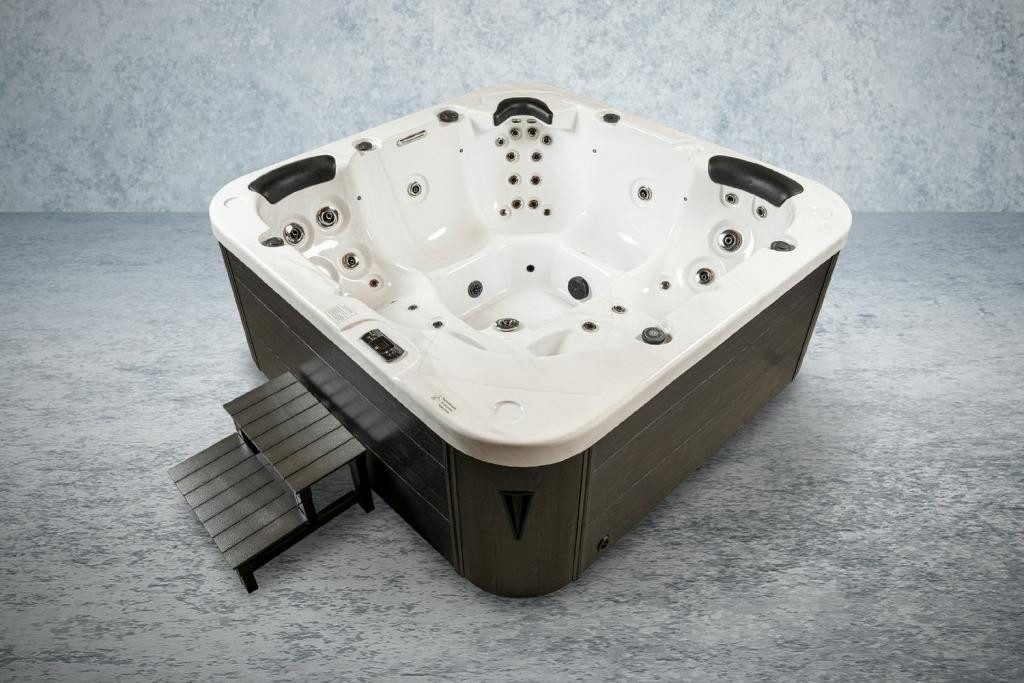 PureHaven Whirlpool 215x215cm 5Personen Rücken- Gesäß- Nacken- & Fußreflexzonenmassage