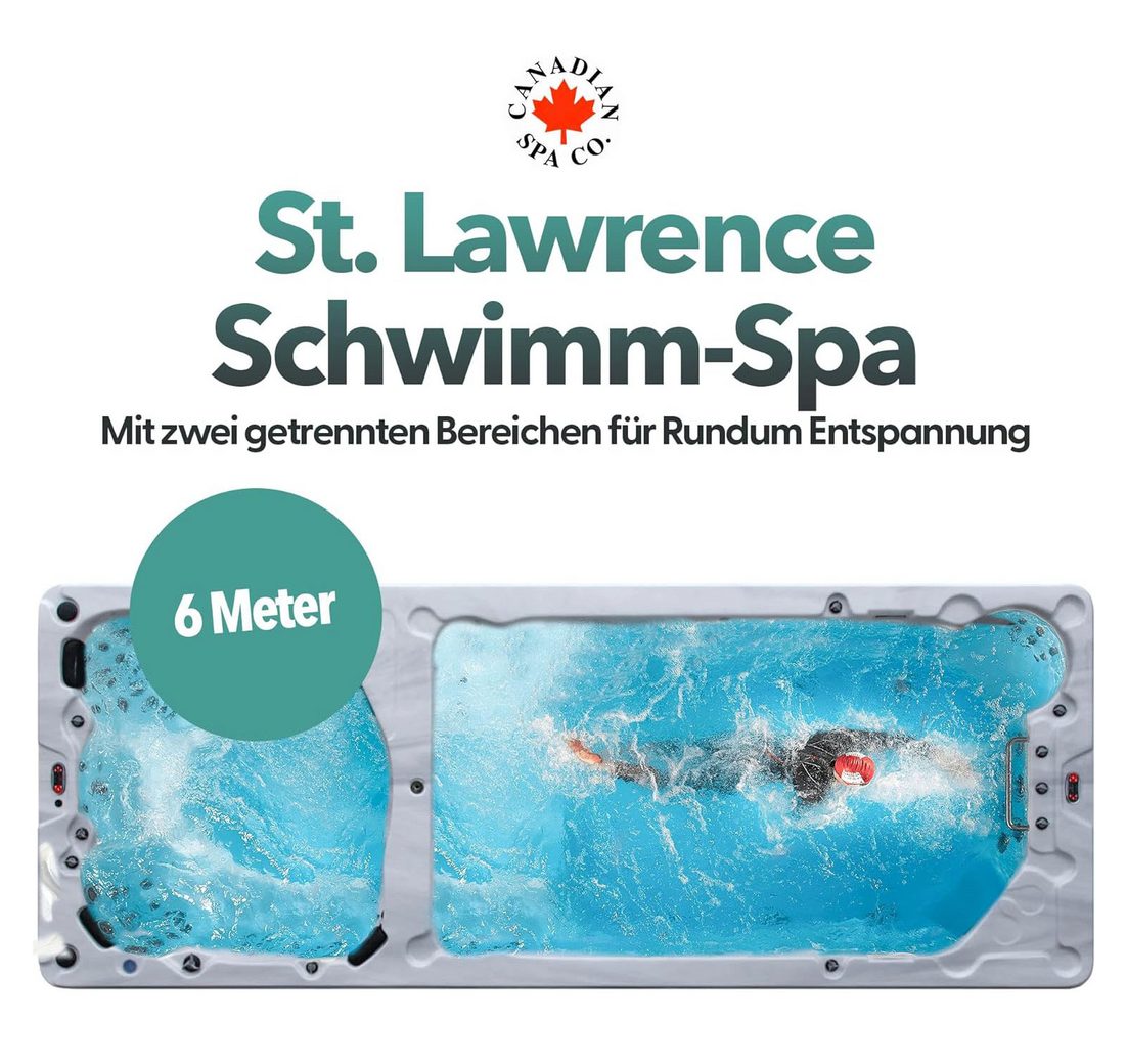 Canadian Spa GmbH Whirlpool St. Lawrence 6m Swim Spa