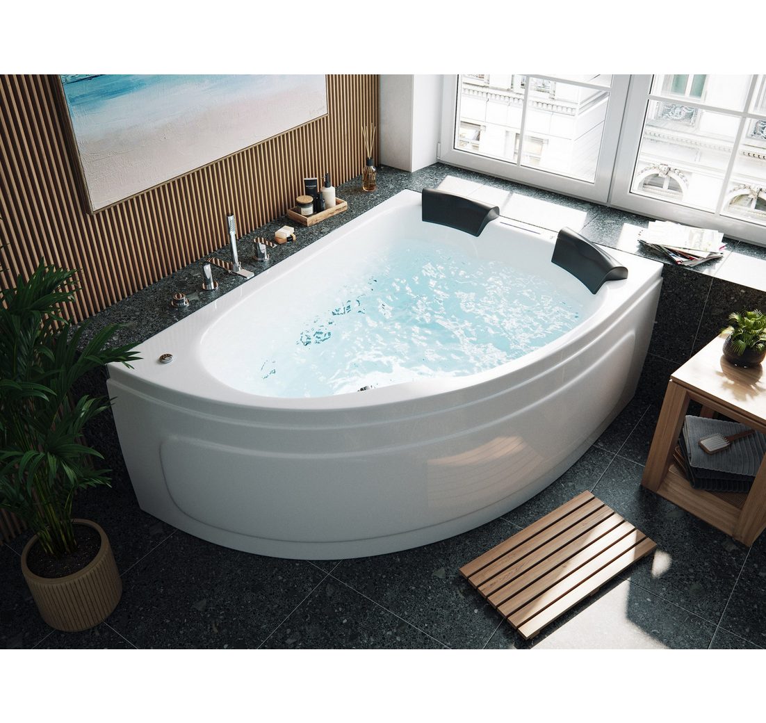 Magnolia Home Whirlpool Whirlpool Royal XL Ultra 180 rechts Made in Germany 89 Düsen & LED ohn