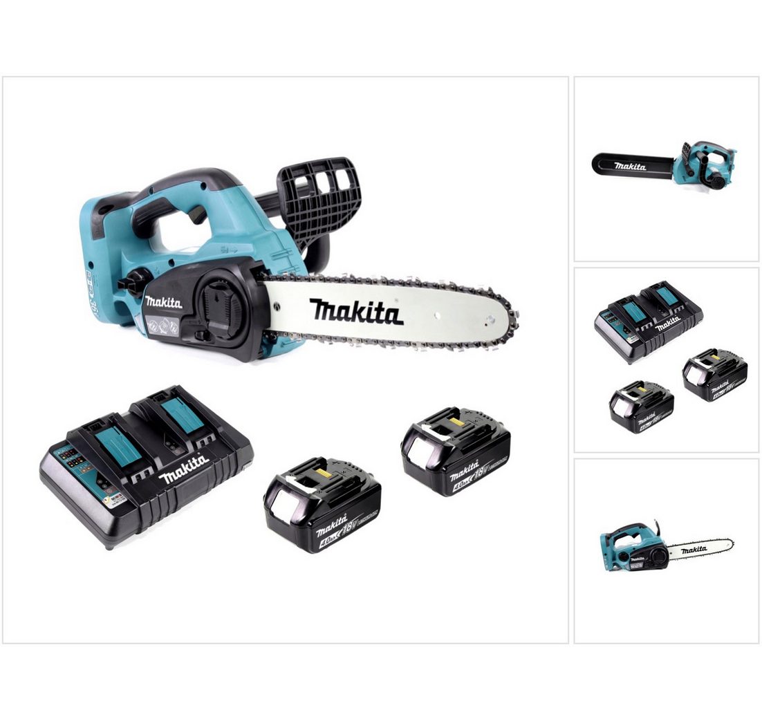 Makita Benzin-Kettensäge DUC 302 PM2 Akku Kettensäge 36V (2x18V) 30 cm + 2x 4