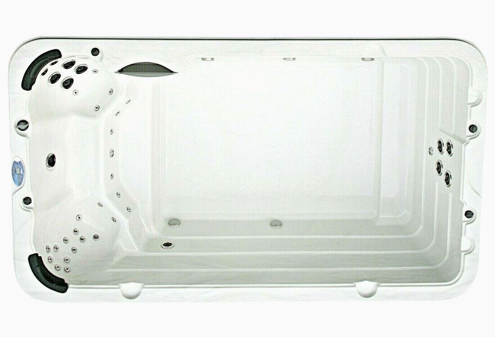 DEKO VERTRIEB BAYERN Whirlpool XXXL Luxus Led SwimSpa 400x230 Whirlpool Gegenstromanlage Outdoor