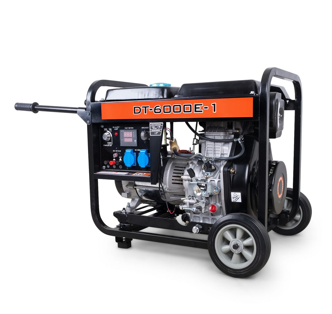 DeTec. Stromgenerator DeTec. 1-Phasen Dieselstromerzeuger 5kW Notstromaggregat 230V