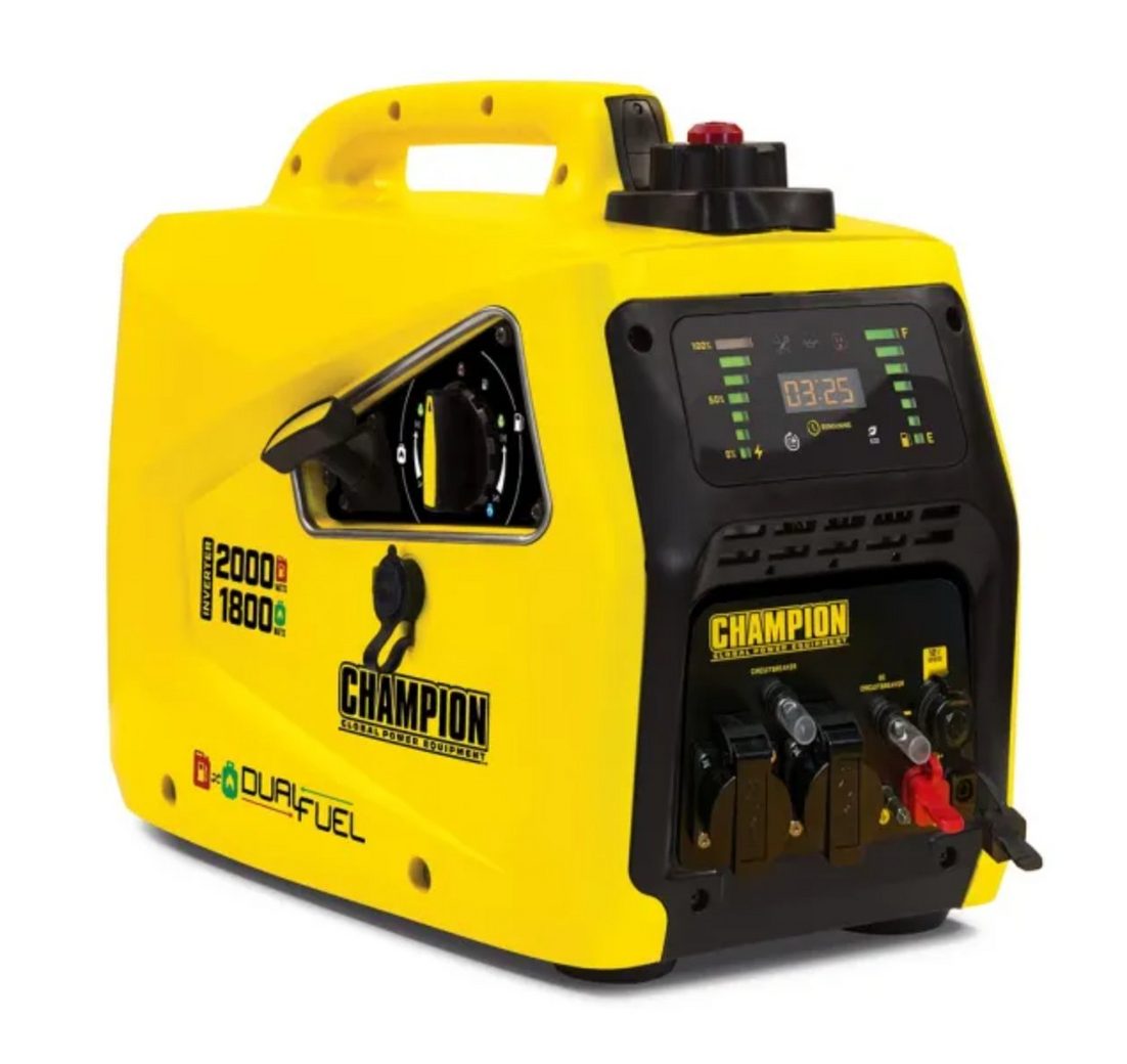 Champion Power Equipment Stromgenerator DualFuel 2000 (82001i-E-DF-EU) – Inverter Generator