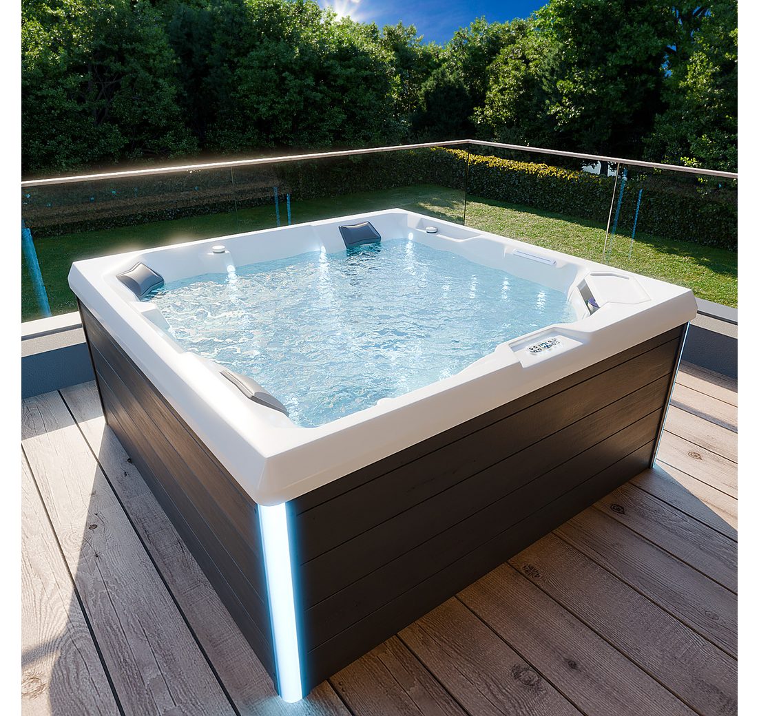 TroniTechnik Whirlpool Outdoor Whirlpool PANAREA weiß 210x210