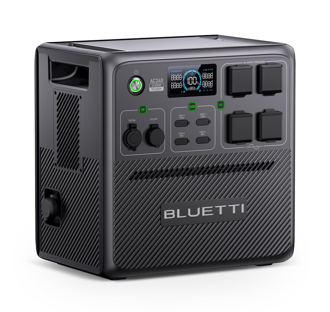 BLUETTI Stromerzeuger AC240 1536Wh/2400W Solargenerator
