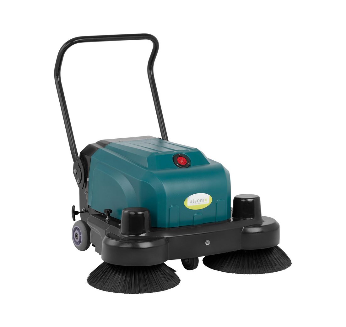Ulsonix Handkehrmaschine Kehrsaugmaschine 4800 m²/h Akku-Kehrmaschine 35 l Bürstenbreite 52 cm