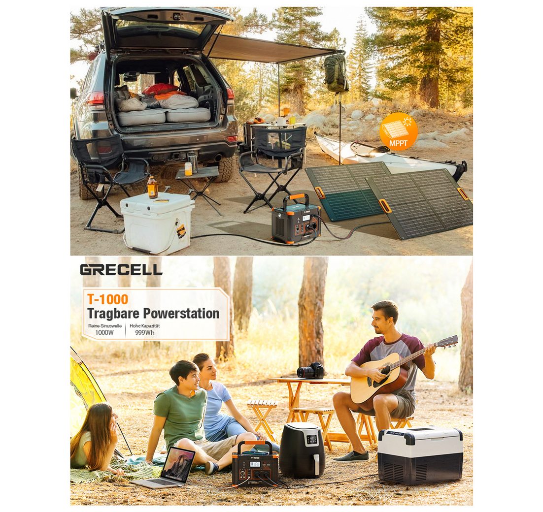 1000W/999Wh Tragbar Stromerzeuger für Camping im Freien