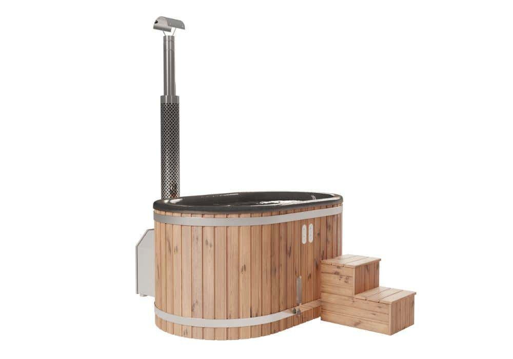 FinnTherm Whirlpool Badefass Holz Malmö "Spa Edition"