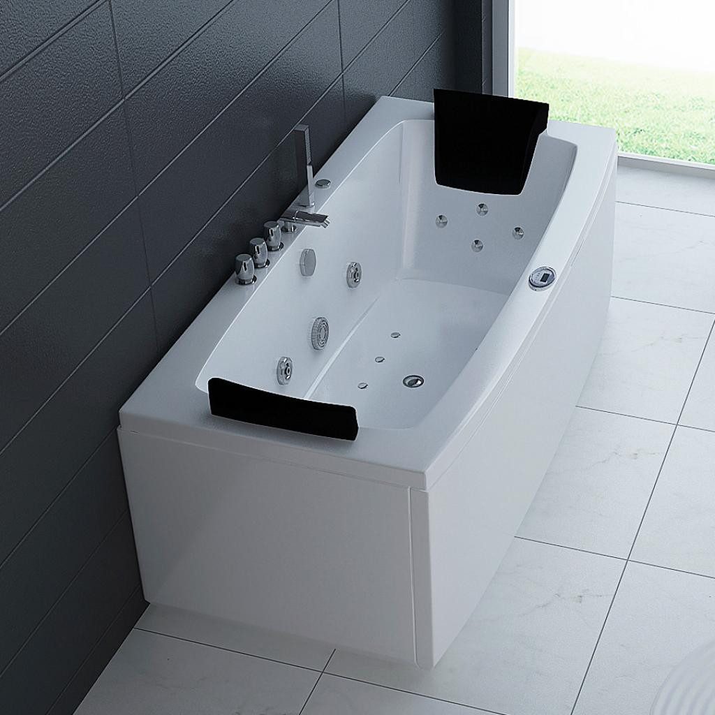 PureHaven Whirlpool 170x80 cm Heizung Reinigungsprogramm & Lichttherapie