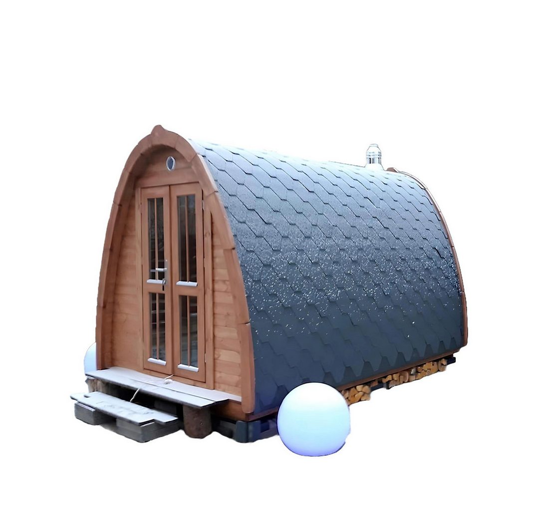 Xlmoebel Saunahaus Garten-Sauna aus Holz für den Außenbereich Trockensauna 350x240x260