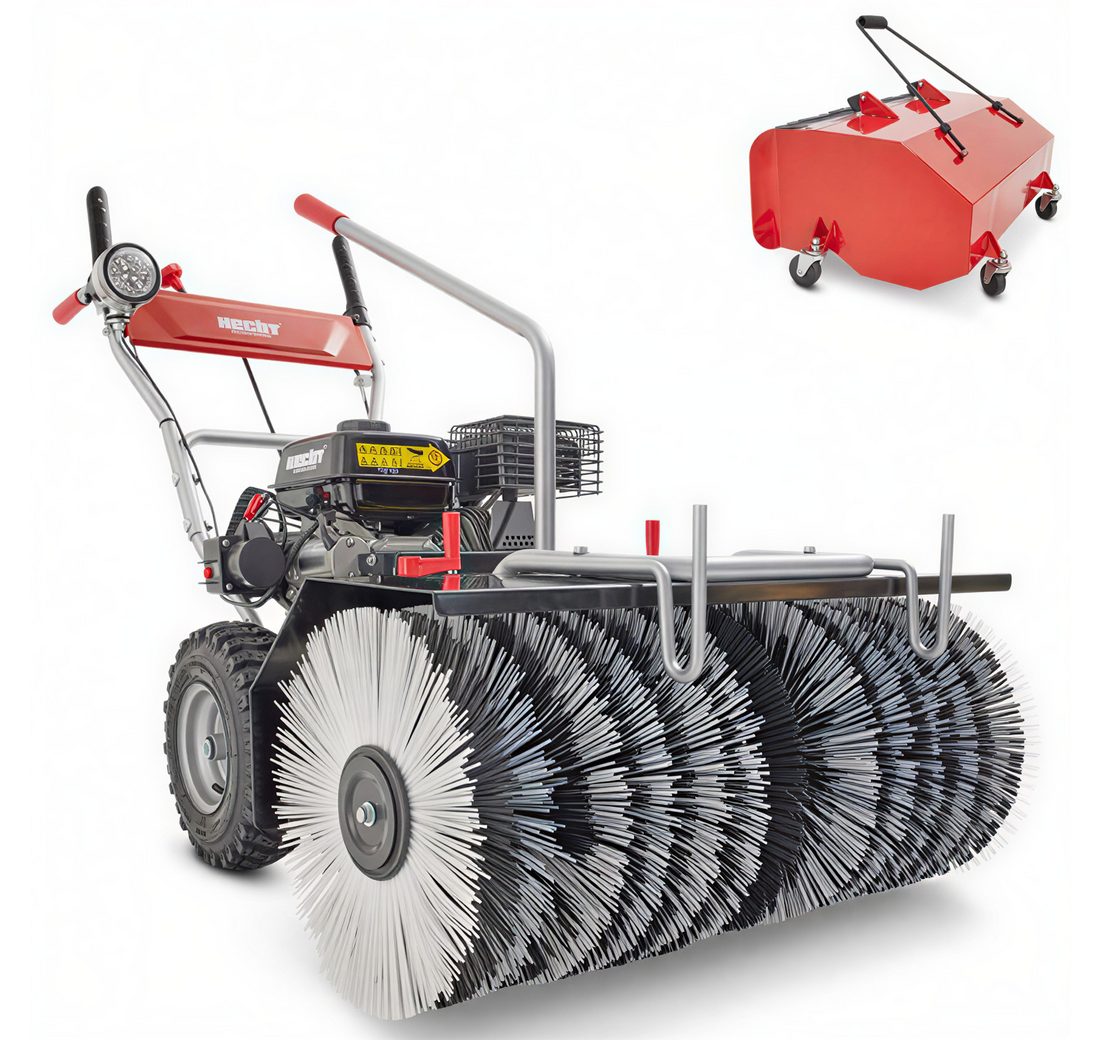 Hecht Benzin-Kehrmaschine 8680 SE mit Auffangbehälter