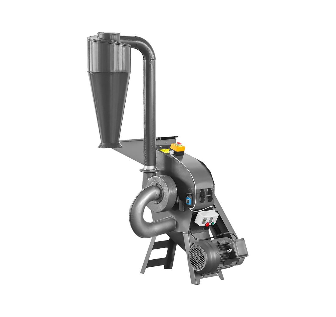 Wiesenfield Häcksler Hammermühle 200 - 300 kg/h Hammerbrecher Lochgröße Ø 4/6 mm 4000 W