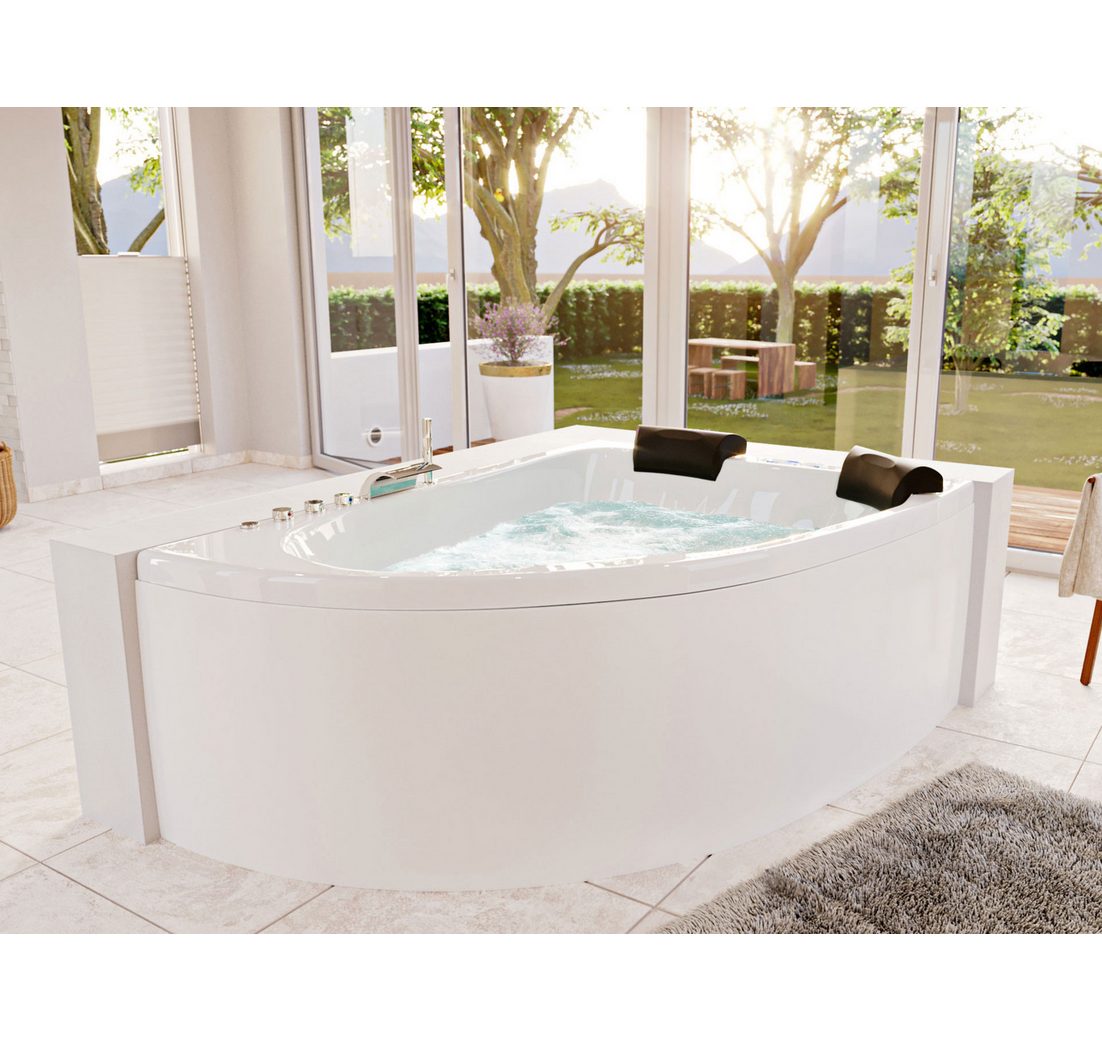 Magnolia Home Whirlpool Langeck Whirlpool Royal XL 180x130 rechts Made in Germany 21 Düsen mit