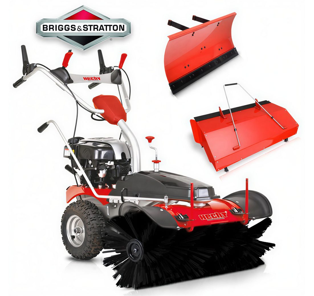Hecht Benzin-Kehrmaschine 8101 BS mit Schneeschild