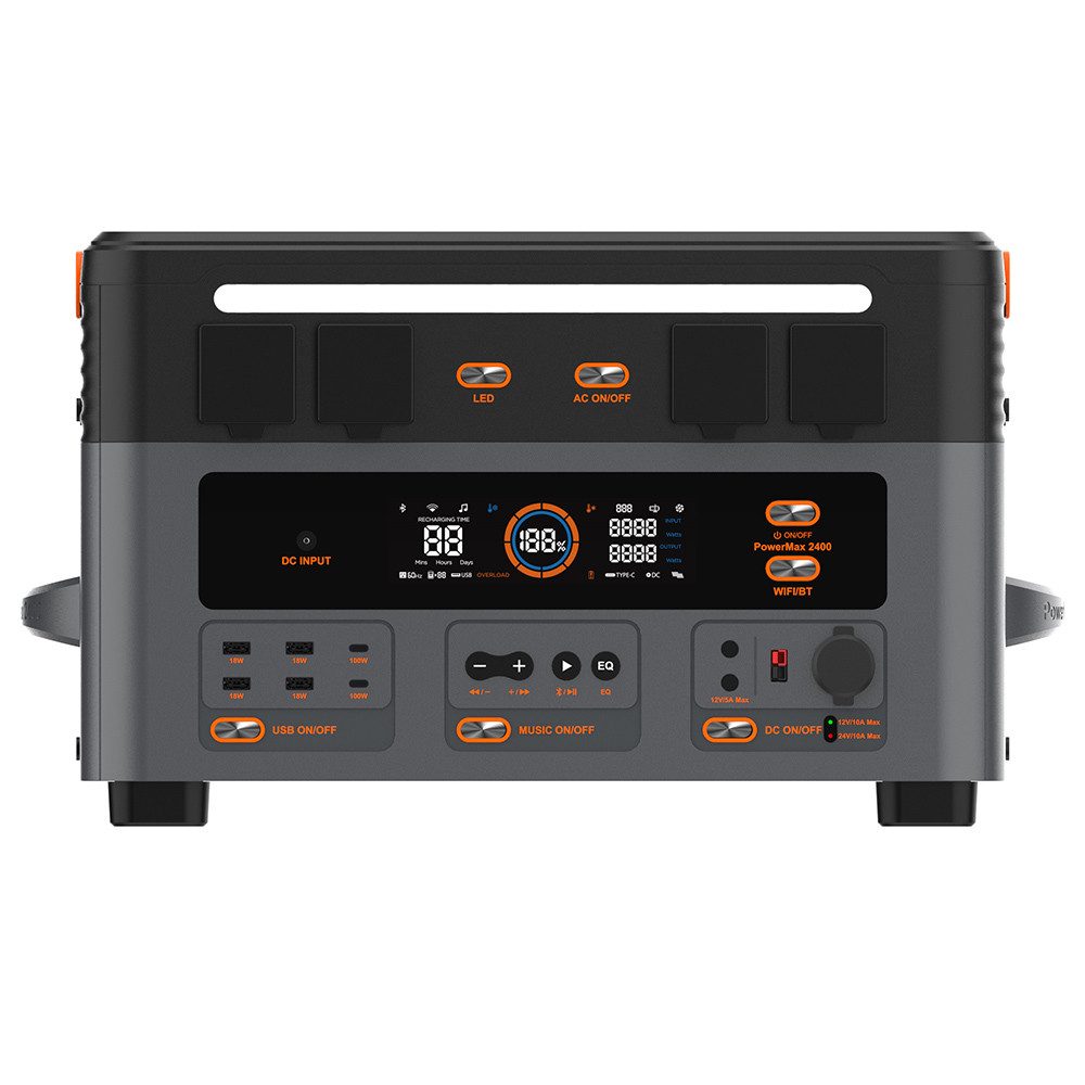 OSCAL Stromerzeuger Blackview PowerMax2400 2400W 1872kWh Tragbare Powerstation