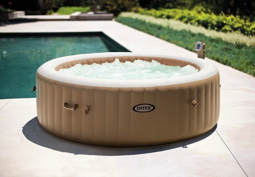 Intex Whirlpool Pure Spa Bubble Whirlpool Jacuzzi Outdoor 4 Personen Swimming Pool