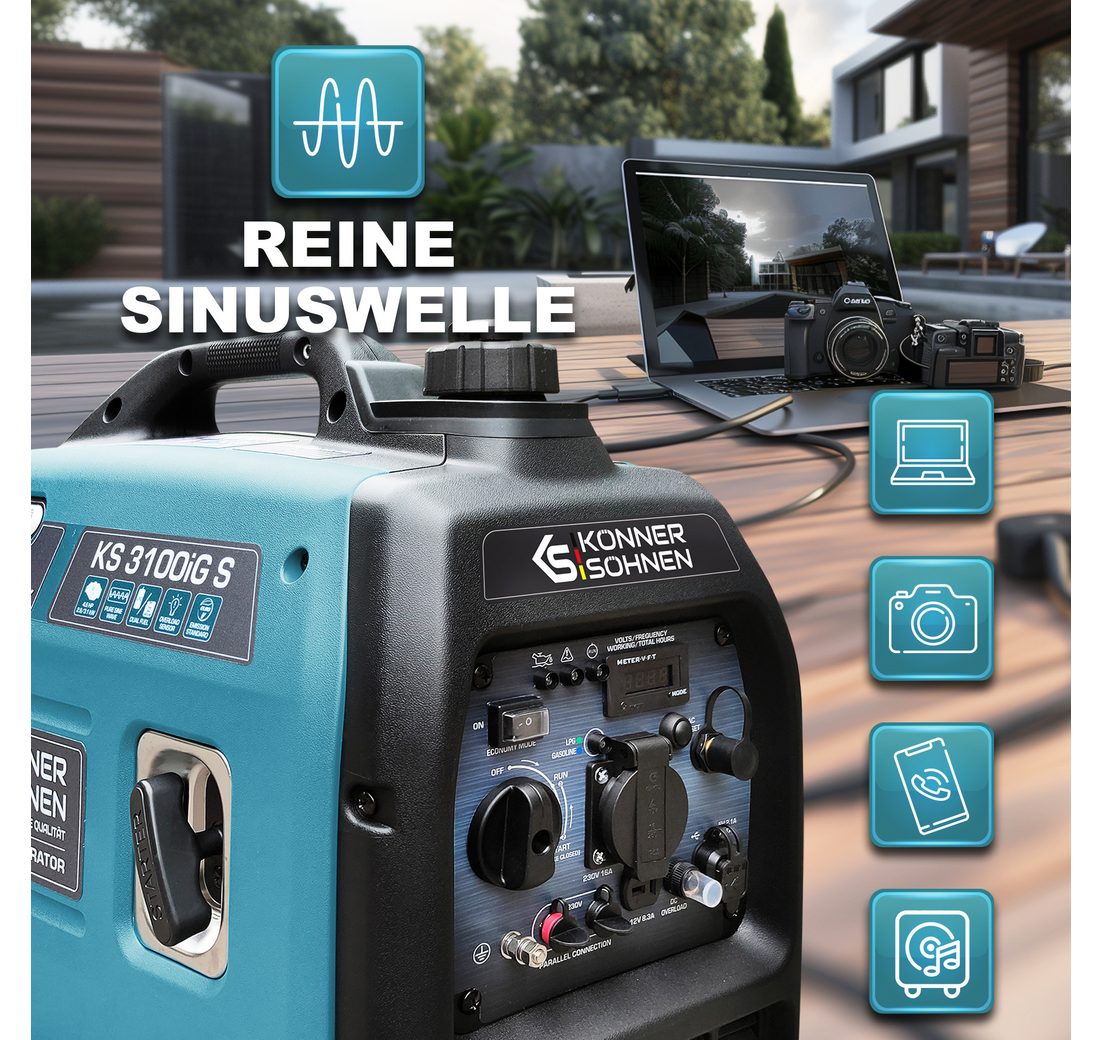 (Schallgedämmtes Gehäuse (63 dB Lpa 7 m)