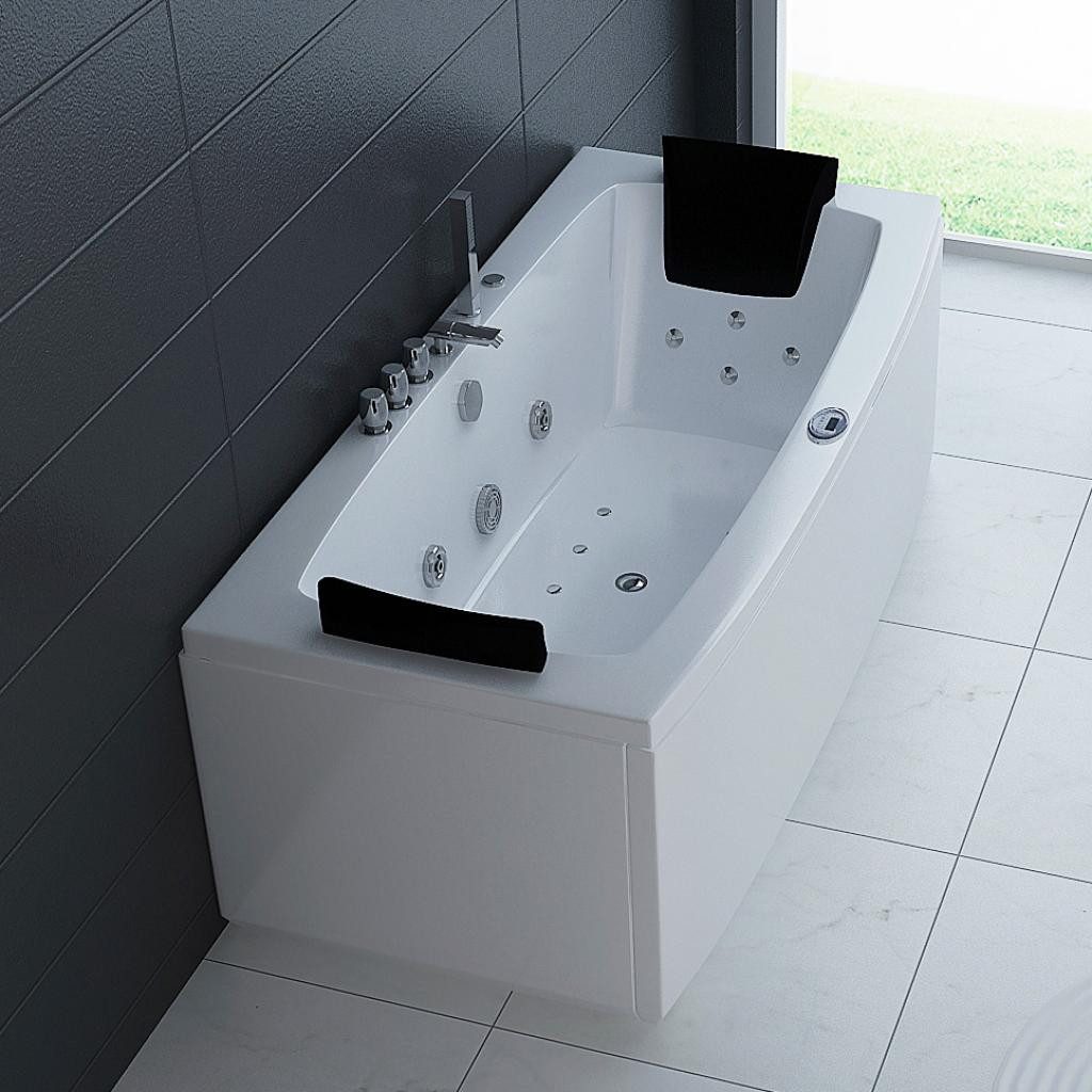 PureHaven Whirlpool 160x80 cm Heizung Reinigungsprogramm & Lichttherapie