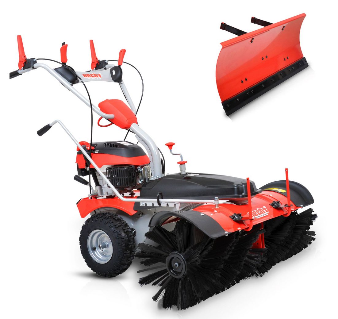 Hecht Benzin-Kehrmaschine 8101 S mit Schneeschild