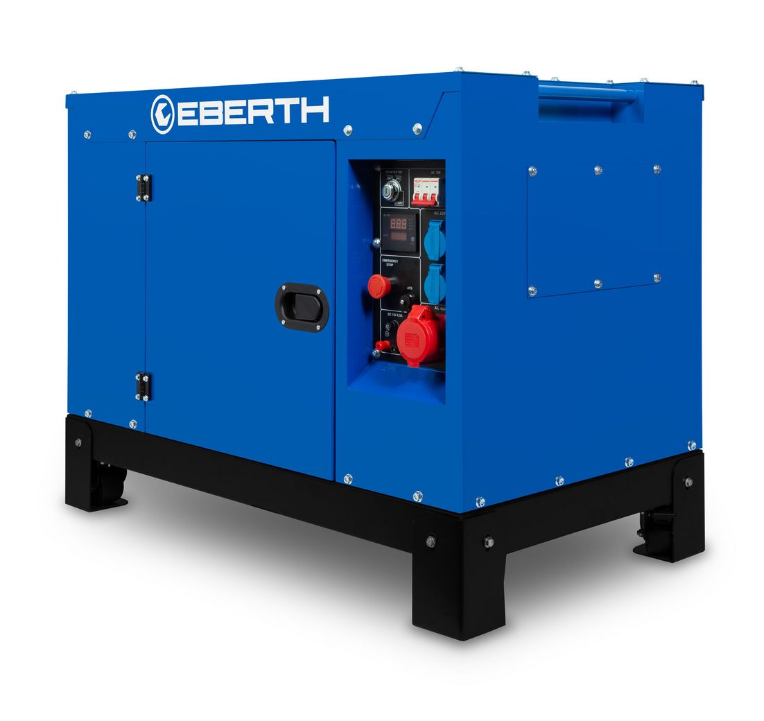 EBERTH Stromerzeuger 10000 Watt Notstromaggregat Diesel