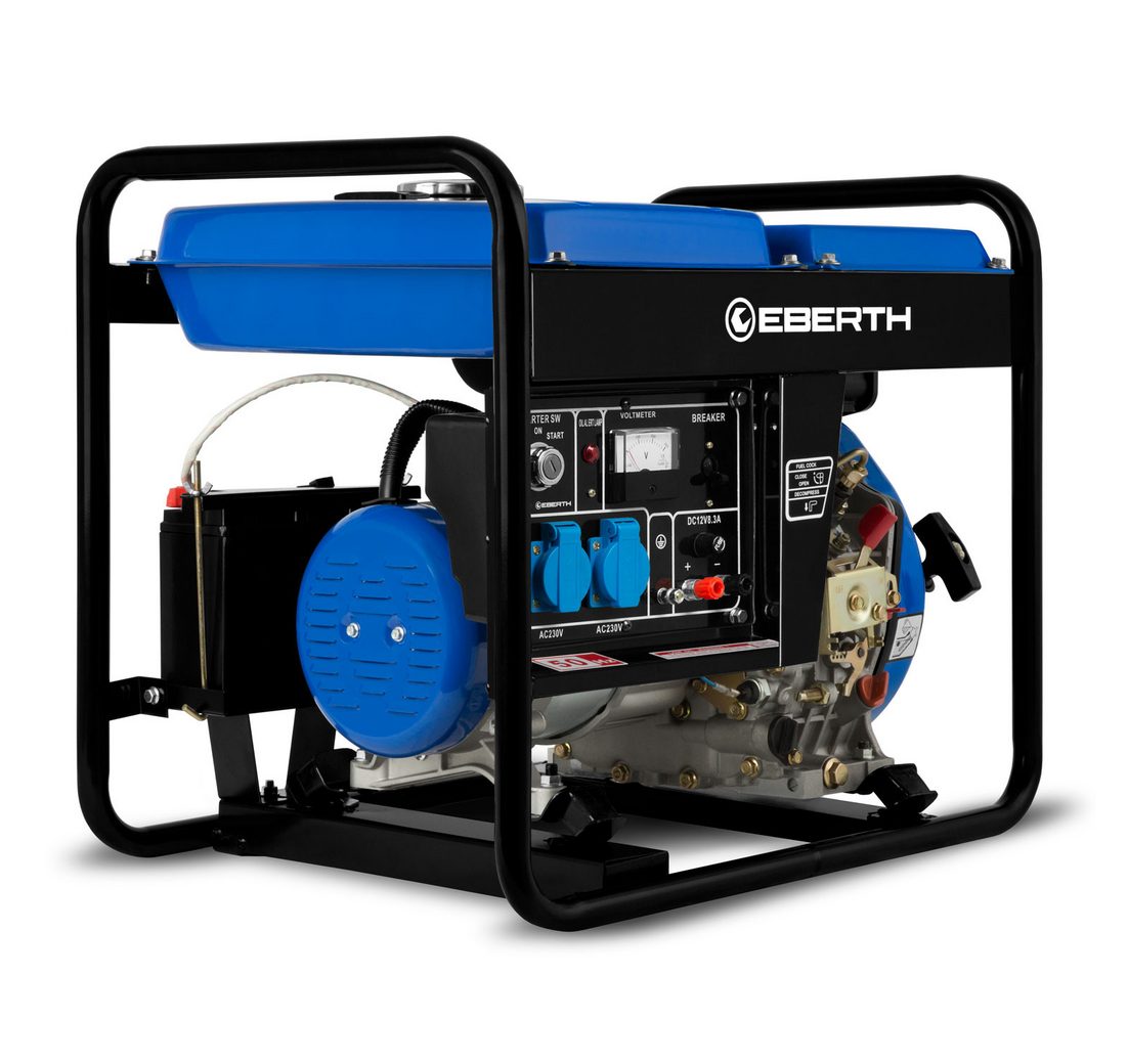 EBERTH Stromerzeuger 3000 Watt Notstromaggregat