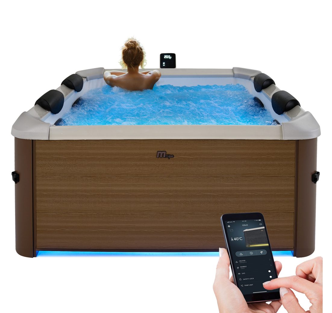 mSpa Whirlpool Whirlpool Frame Oslo F-OS063W für 6 Personen
