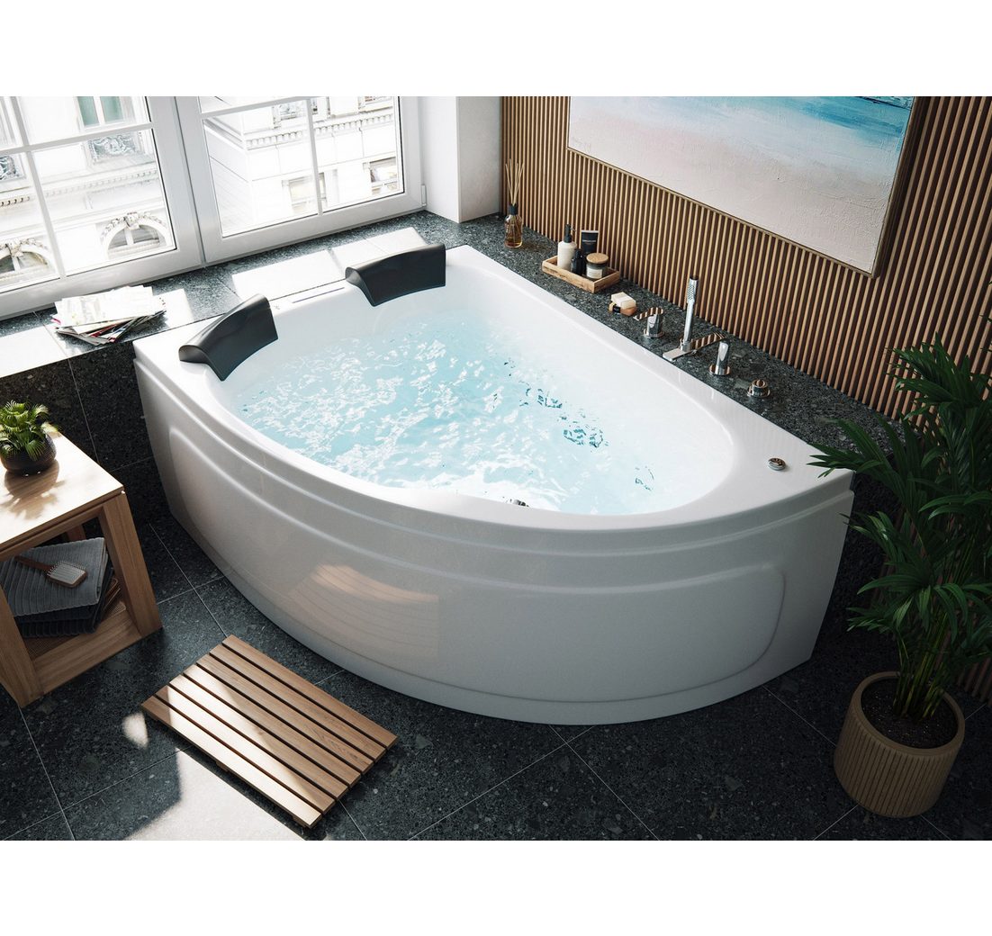 Magnolia Home Whirlpool Whirlpool Royal XL Ultra 180cm links Made in Germany 89 Düsen & LED oh