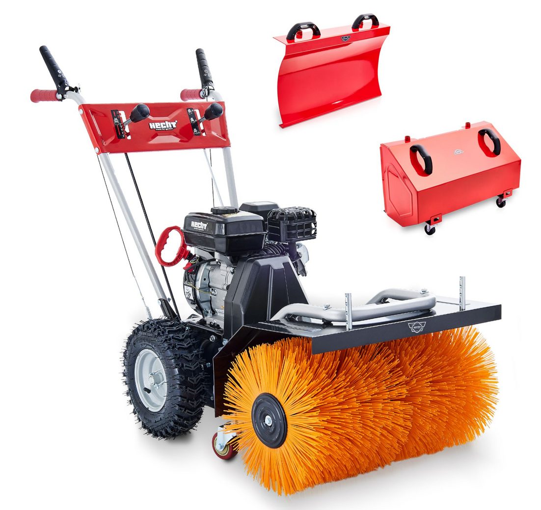 Hecht Benzin-Kehrmaschine 8615 mit Schneeschild