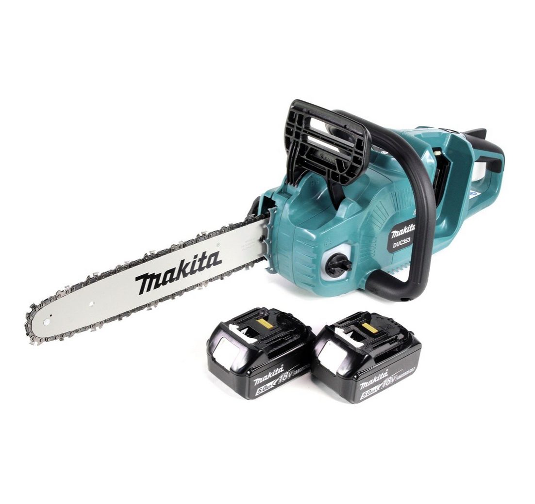 Makita Benzin-Kettensäge DUC 353 T2 36V (2x18V) Brushless 35 cm + 2x 5