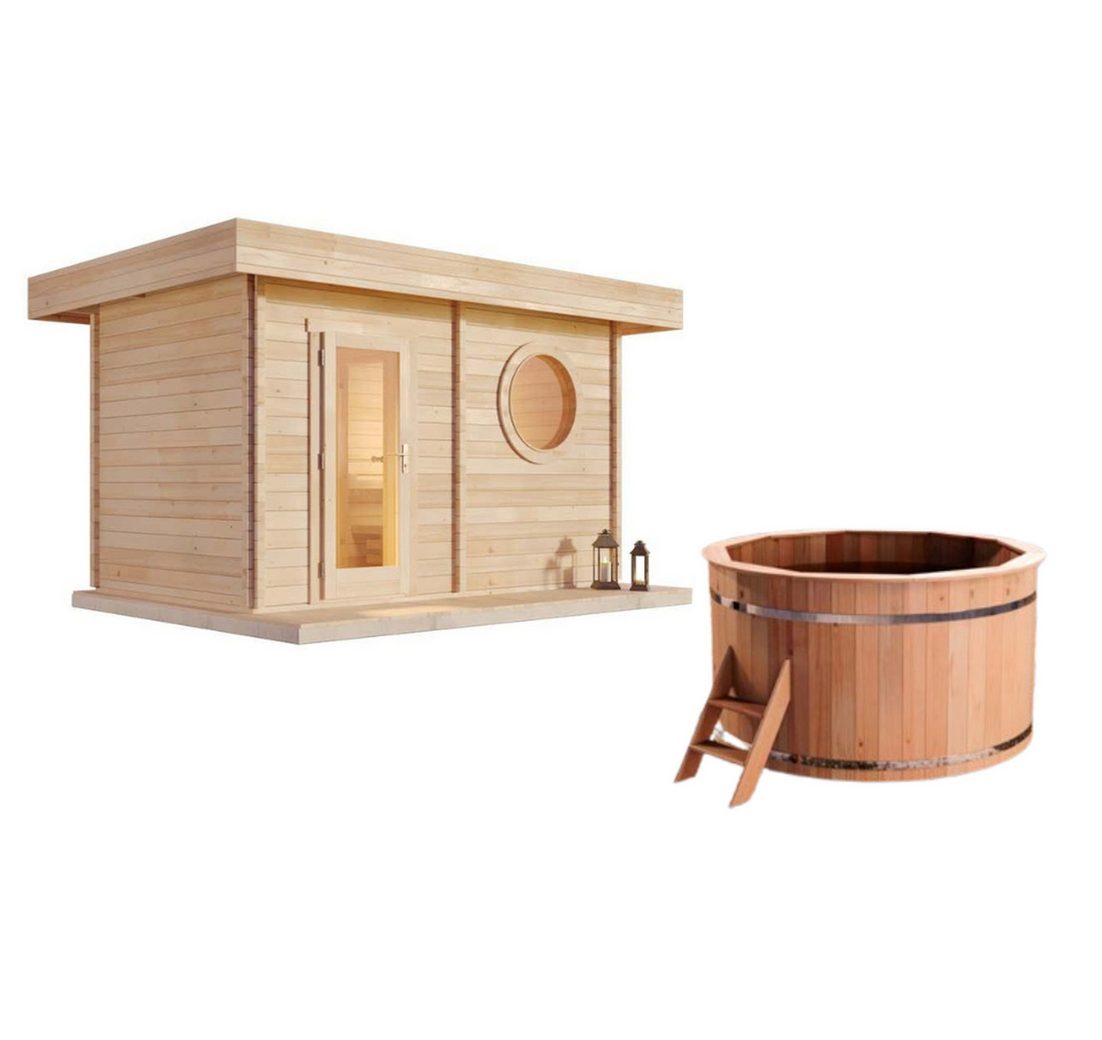 FinnTherm Saunahaus Wellness-Bundle Thermal Oase