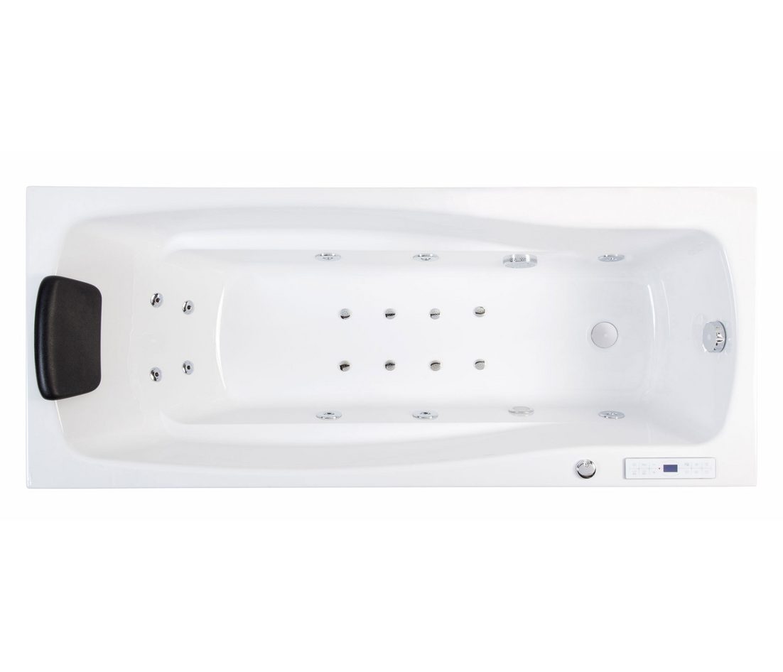 Magnolia Home Whirlpool Rechteck Whirlpool Ocean 150x70 links Made in Germany 18 Düsen ohne Ar