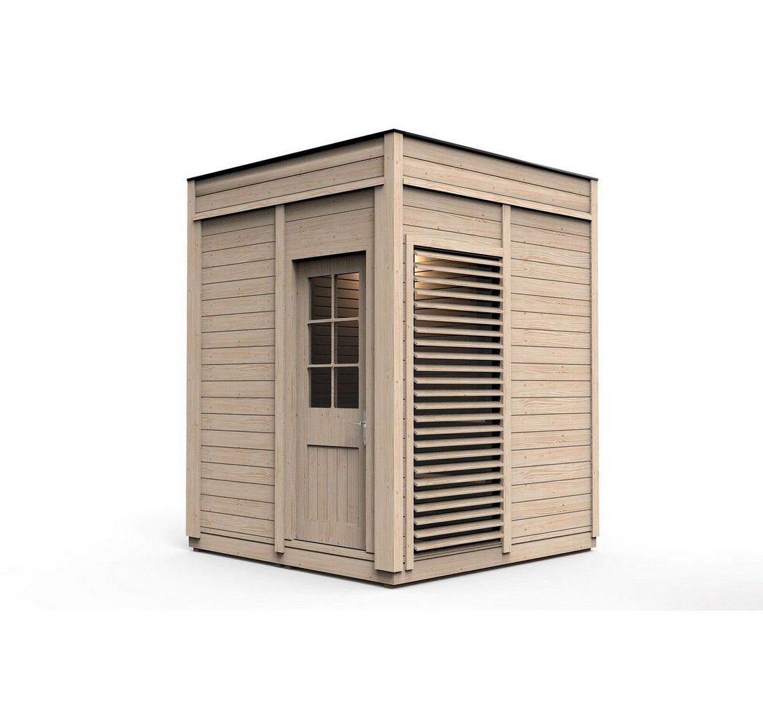 JVmoebel Saunahaus Holz Garten Sauna Outdoor 245 x 245 x 318 cm 145 mm