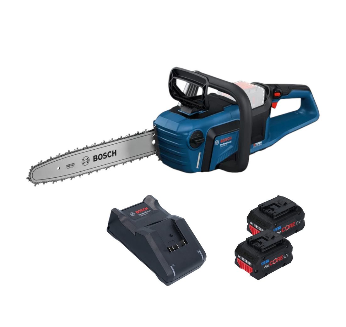Bosch Professional Benzin-Kettensäge GKE18V-40 Professional 18 V 40 cm + 2x ProCORE Akku 5