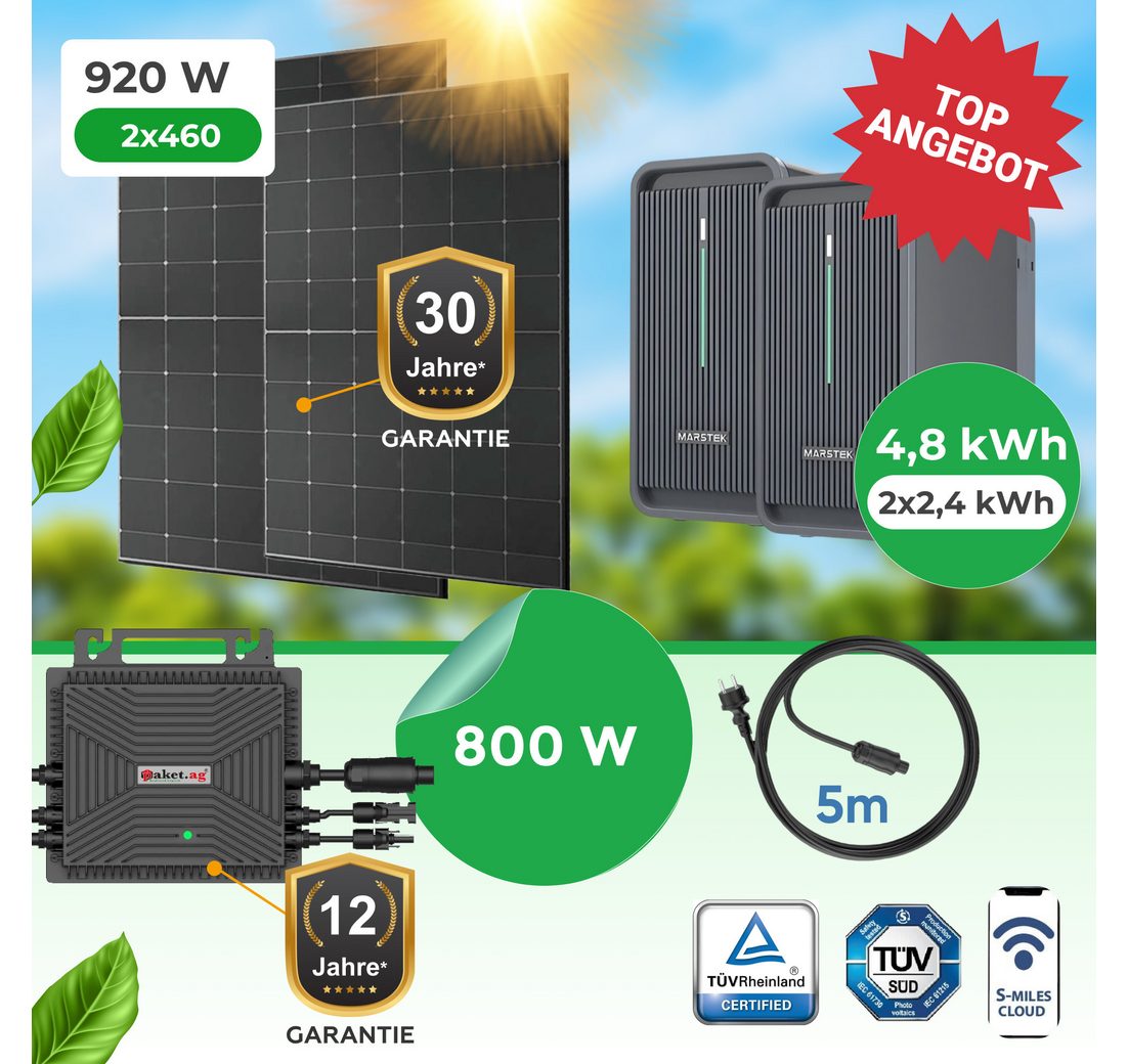 Paket.ag Balkonkraftwerk 920W mit 4