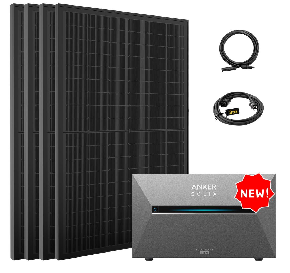 SolarMars Balkonkraftwerk mit Speicher 2000W Anker Solix Solarbank 3 E2700 Pro
