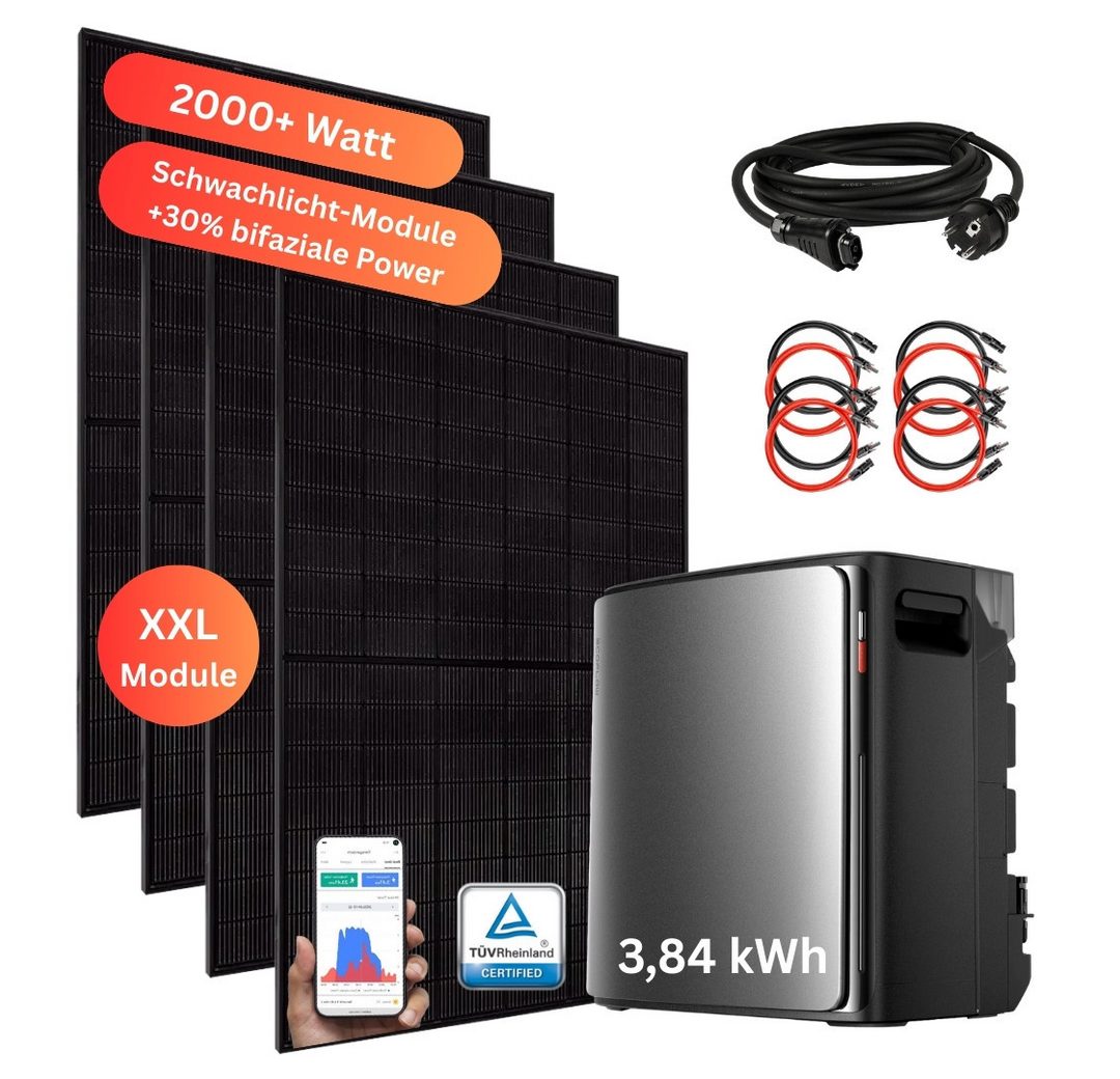 MyVoltaics Balkonkraftwerk 2000+ Watt MIT SPEICHER EcoFlow STREAM Ultra X 3