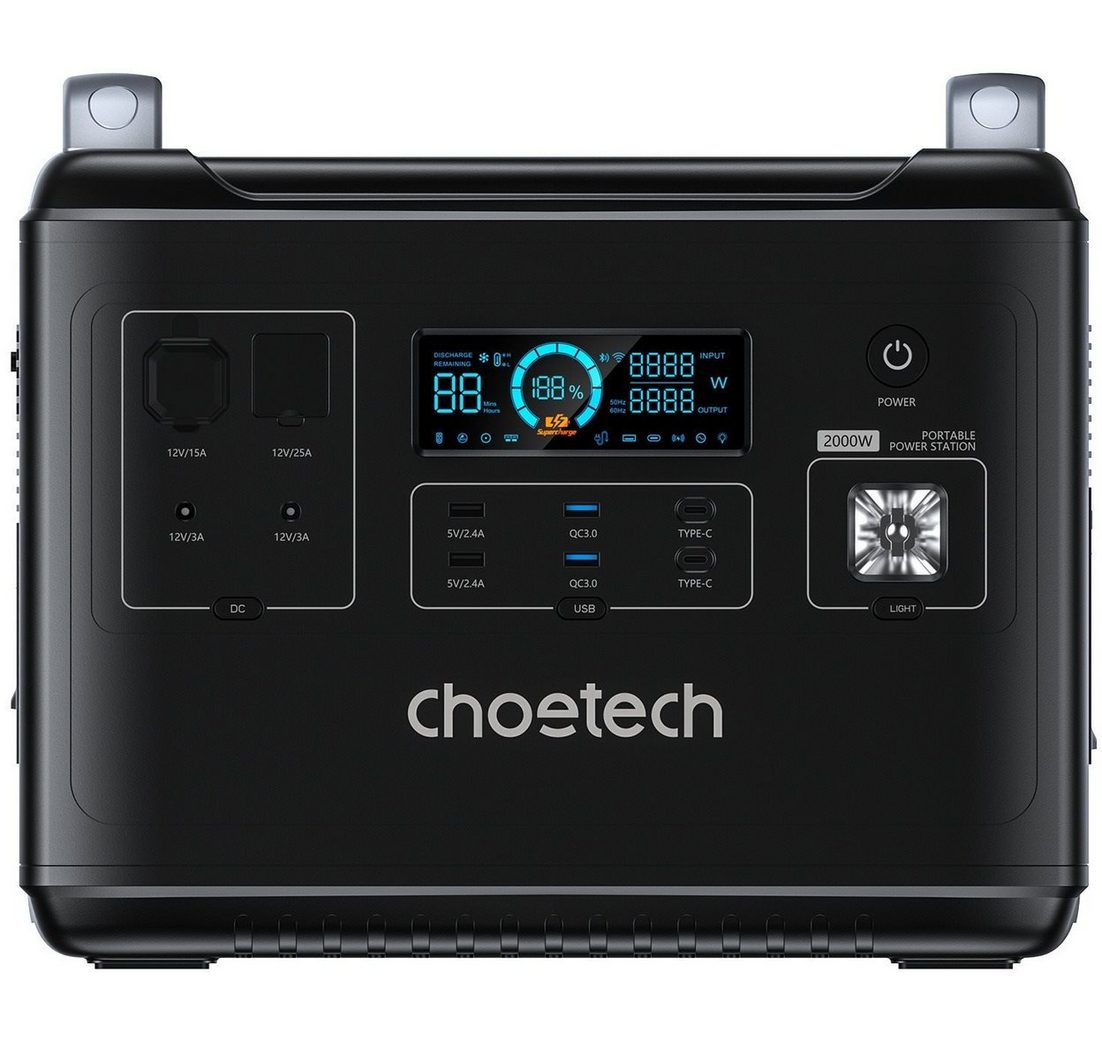 Choetech 2000W / 624.000mAh Portable Power Station Akku-Ladestation