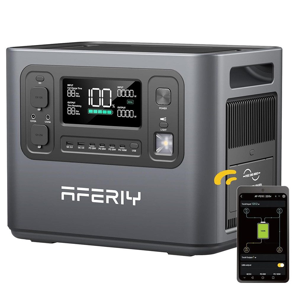AFERIY Stromerzeuger P210 Tragbare Powerstation