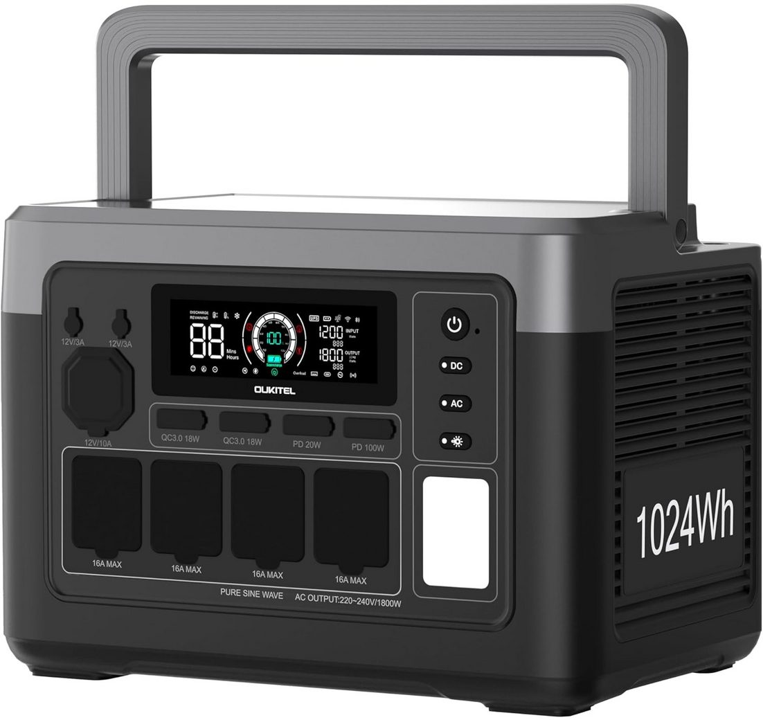 OUKITEL Stromerzeuger Solargenerator 1200W