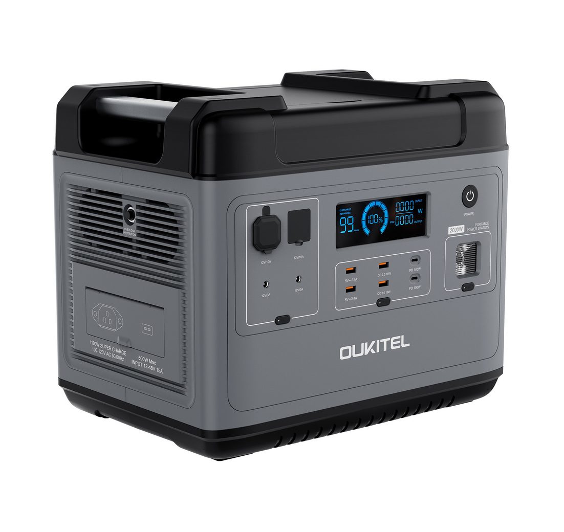 OUKITEL Stromerzeuger P2001 Solargenerator 2048Wh