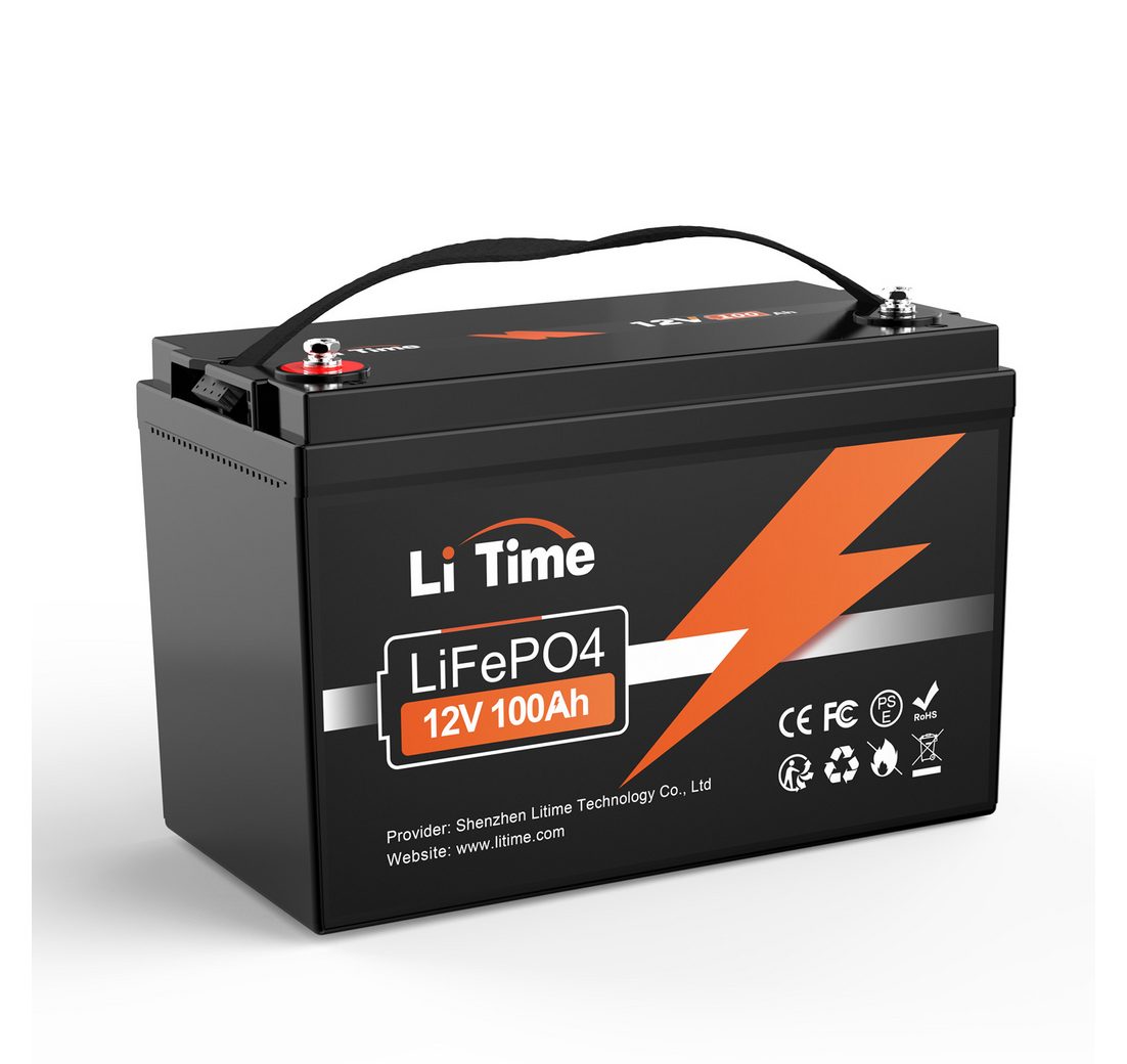 LiTime 12V 50Ah-320Ah Lithium Batterie PV Stromspeicher LiFePO4 Solarakkus (12 V)