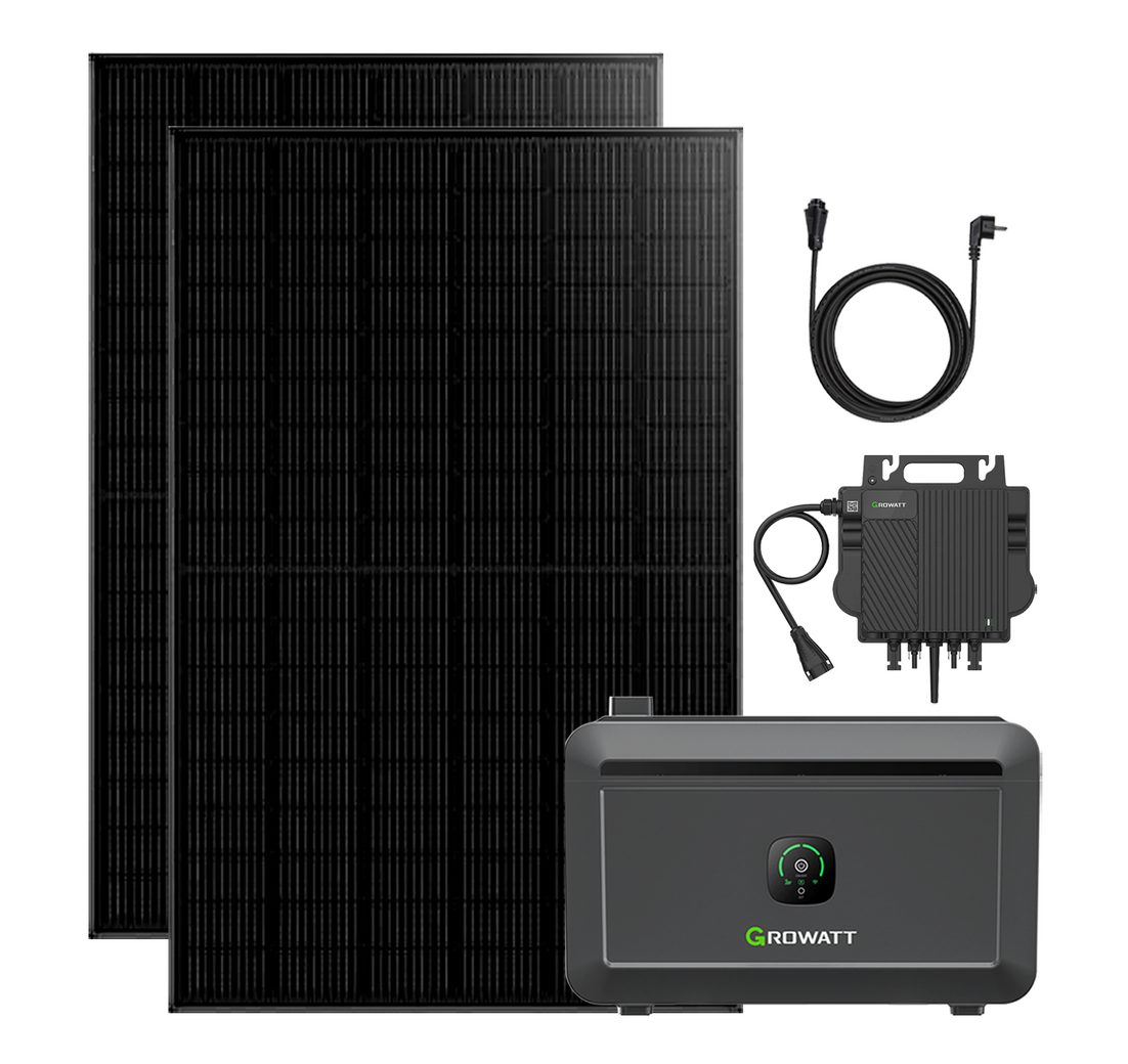 Growatt Balkonkraftwerk 910W/1820W Balkonkraftwerke Growatt NOAH 2000 2048WH Batteriesysteme