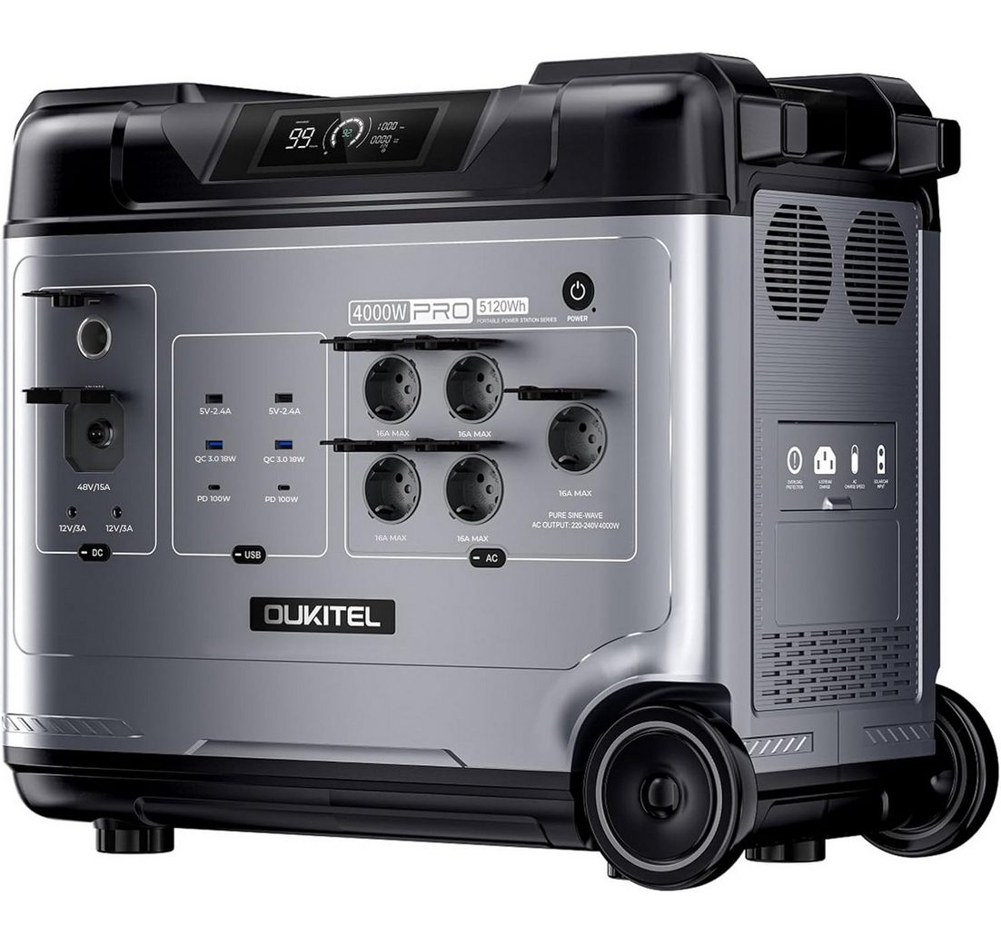OUKITEL Stromerzeuger Powerstation 5120Wh