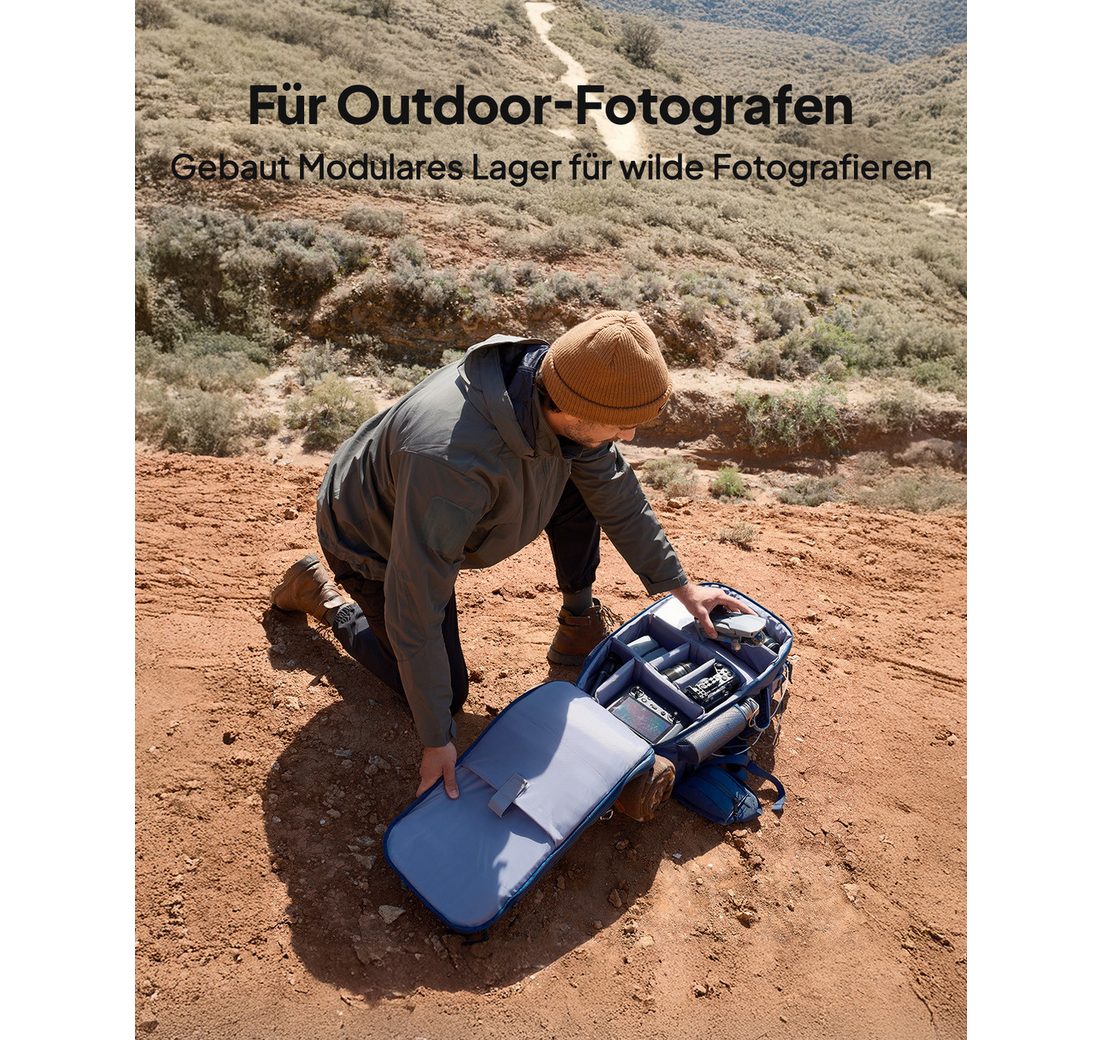 (LiFePO4 Akku mit einem 42L Rucksack)