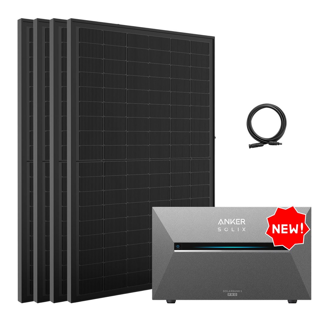 SolarMars Balkonkraftwerk mit Speicher 2000W Anker Solix Solarbank 3 E2700 Pro