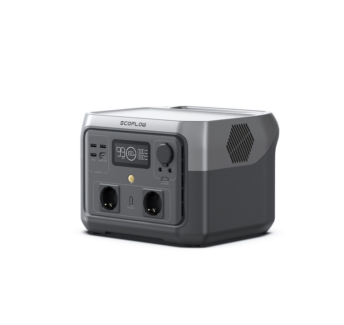 Ecoflow EcoFlow Tragbare Powerstation RIVER 2 Max 512 Wh Solargenerator Powerstation EcoFlow River 2 Max EcoFlow RIVER 2 Max 160000 mAh (220-240 V)
