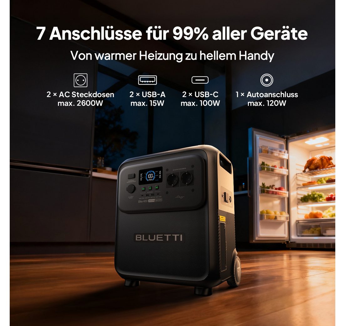 (LiFePO4 Batterie Backup mit 2400W AC Ausgängen (4800W Surge)