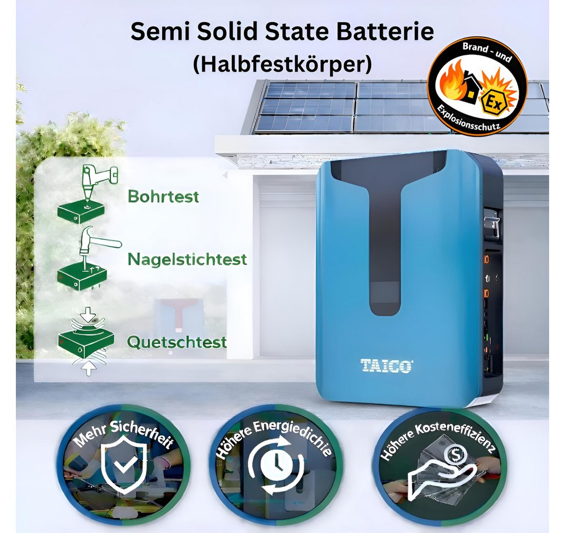 68kWh 48V/51.2V PV Speicher Semi Solid State Lithium Akku Solarakkus (48 V)